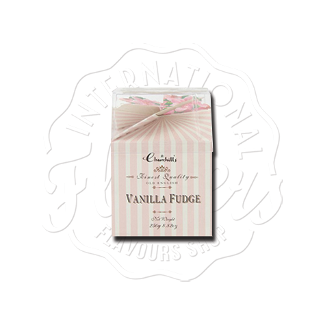 Churchill's Vanilla Fudge 150g - Smooth Clotted Cream Fudge, Vegetarian, Collectable Tin Gift