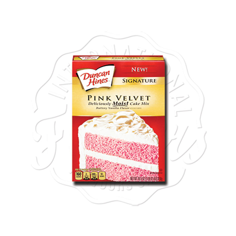 Duncan Hines Cake Mix Pink Velvet 432g Flavers International