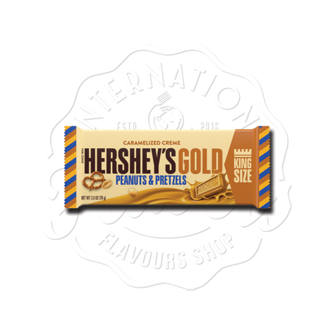 Hershey's Gold Peanuts & Pretzels Bar King Size 70g