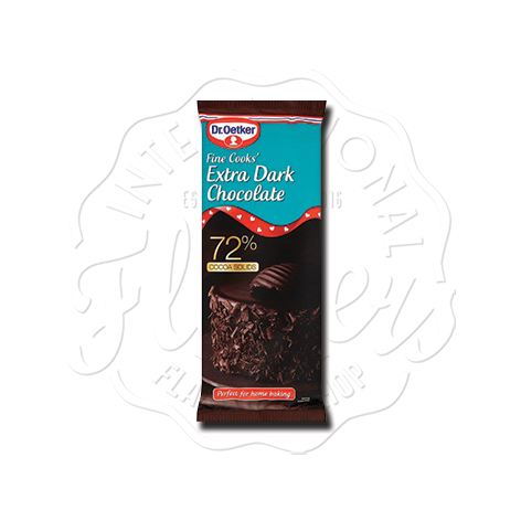 Dr Oetker Fine Cooks Extra Dark 72% Chocolate 150g