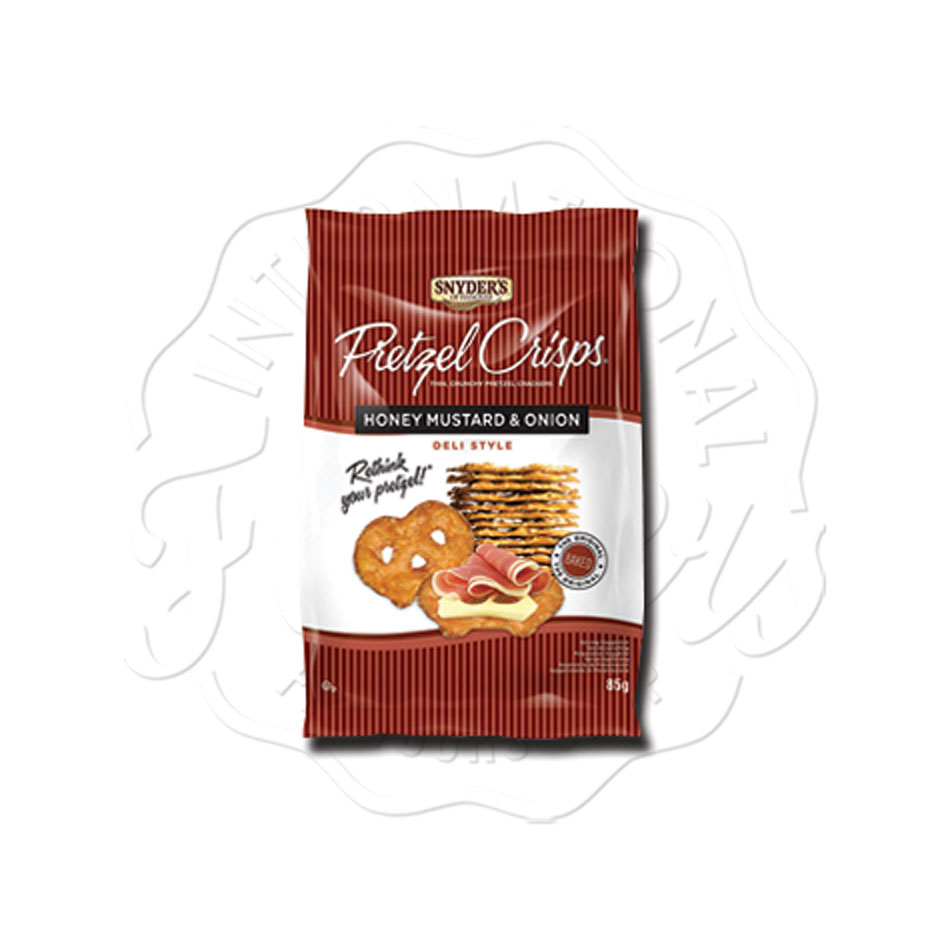Snyder's Pretzel Crisps Honey Mustard Onion 85g Flavers