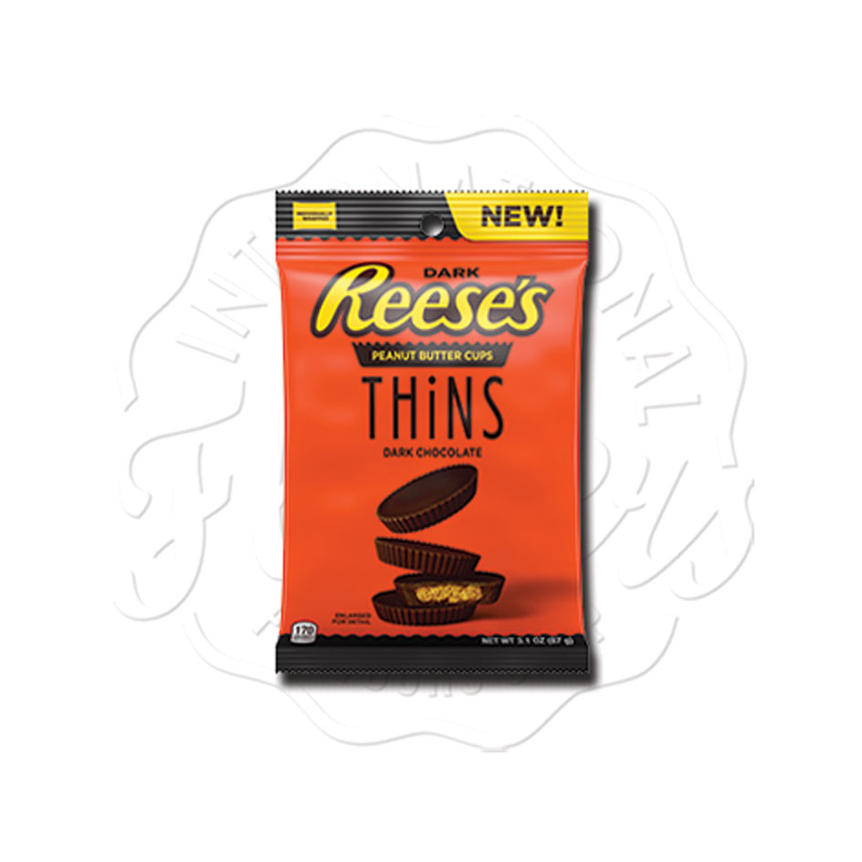 Reese's Dark Chocolate Peanut Butter Thins 87g Flavers