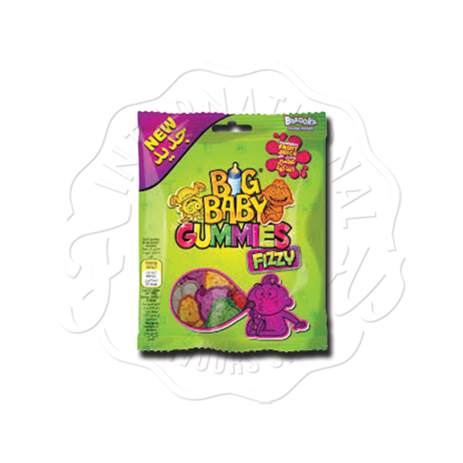 Bazooka Big Baby Fizzy Gummies 100g
