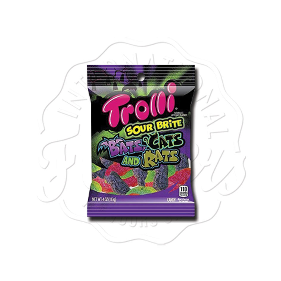 Trolli Sour Brite Bats Cats and Rats 113g