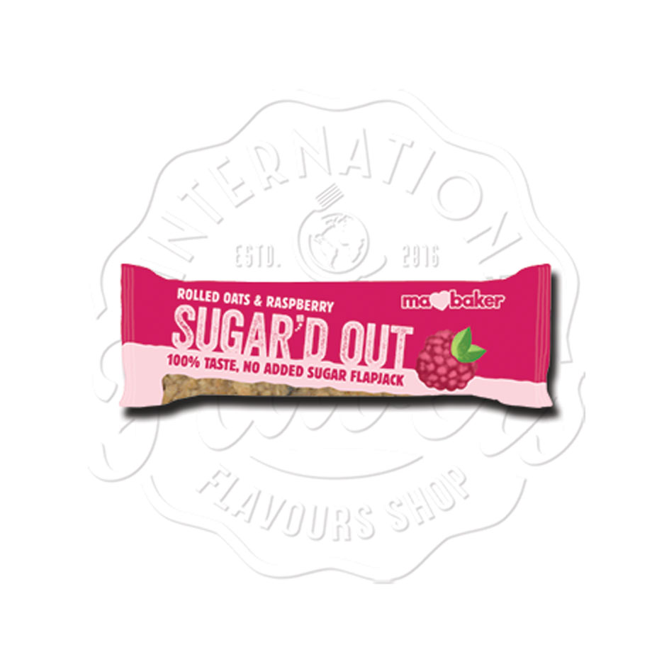 Mabaker Sugar'd Out Raspberry Flapjack 50g