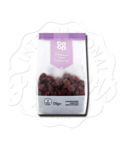 CO OP Dried Sweetened Cranberries 170g