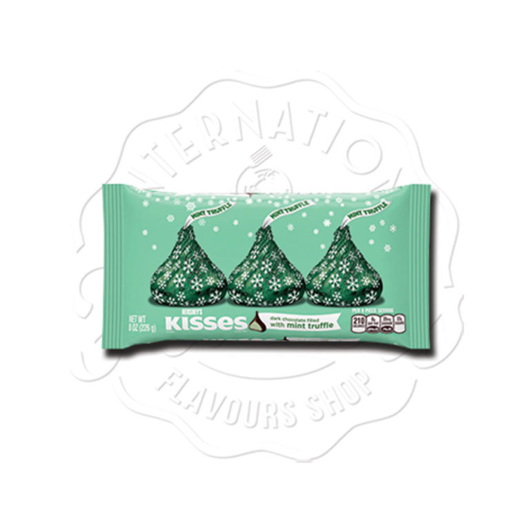 Hershey's Kisses Dark Chocolate Filled with Mint Truffle 226g Flavers