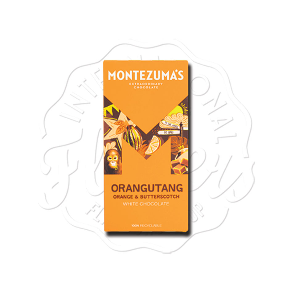 Montezuma's Orangutang Orange Butterscotch White Chocolate 90g