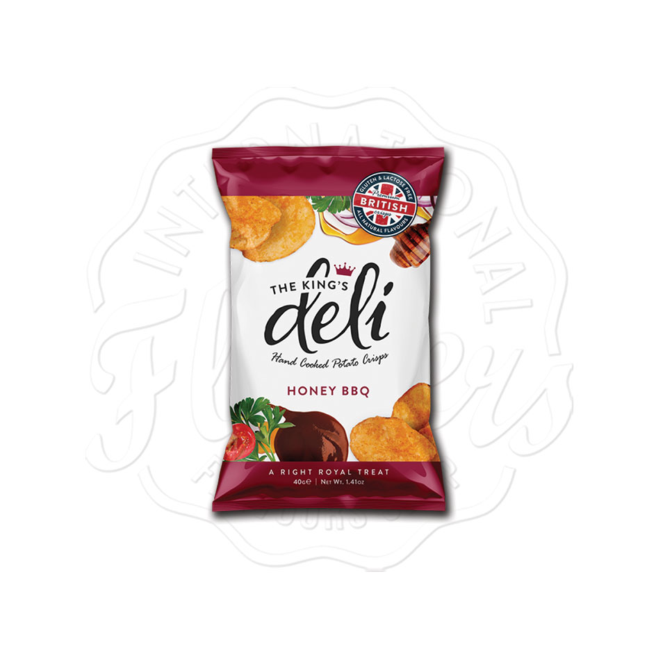 The King's Deli Honey BBQ Potato Crisps 40g