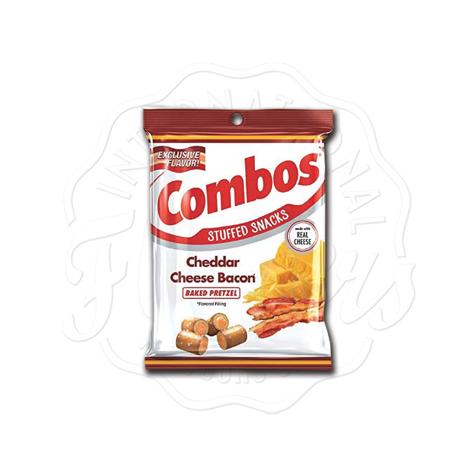 Combos Cheddar Cheese Bacon Baked Pretzel 178.6g Flavers