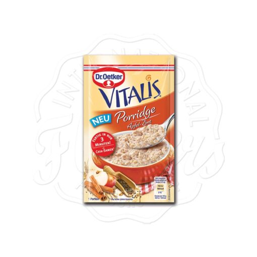 Dr Oetker Vitalis Apple Cinnamon Porridge Sachet 58g
