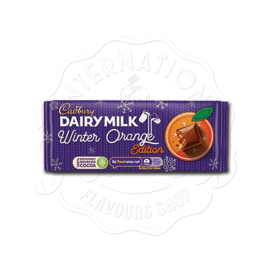 Cadbury Dairy Milk Winter Orange Edition 95g Flavers International