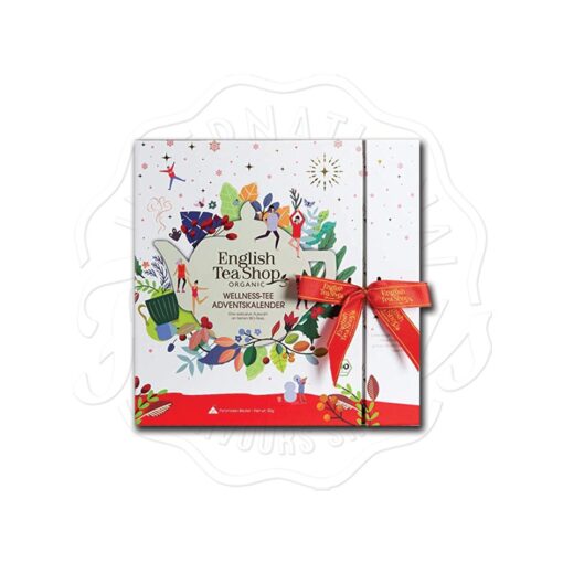 English Tea Shop Organic Book White Advent Tea Calendar 50g