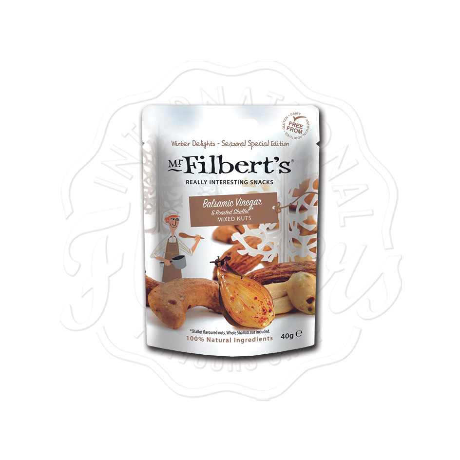 Mr. Filbert's Balsamic Vinegar & Roasted Shallot Mixed Nuts 40g