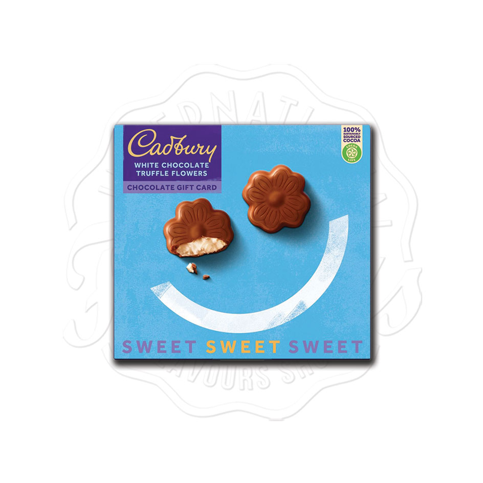 Cadbury White Chocolate Truffle Flowers Gift Box 112g