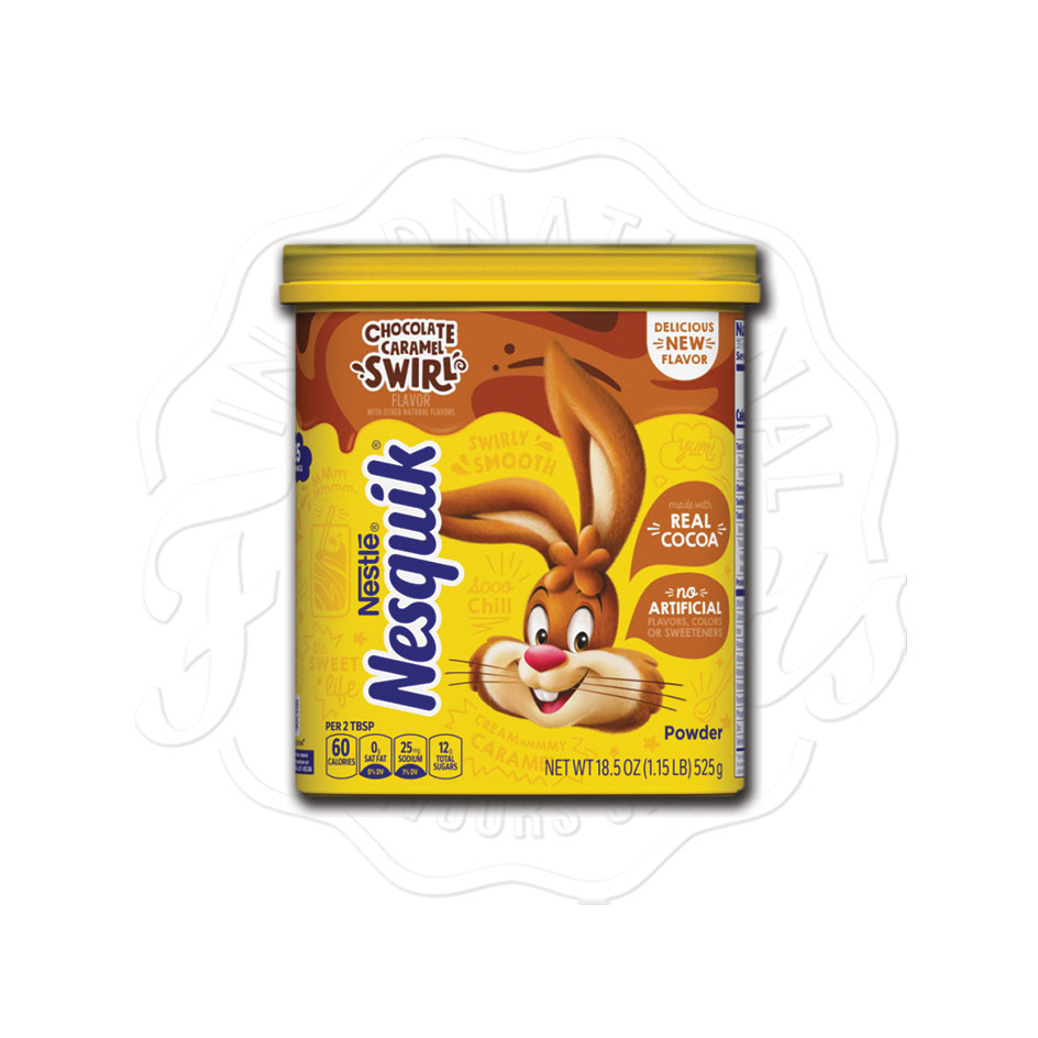 Nesquik Chocolate Caramel Swirl Powder 525g