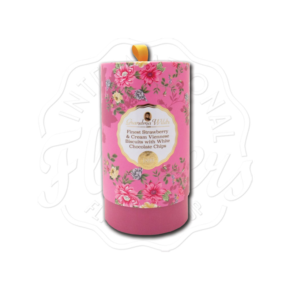 Grandma Wild's Finest Strawberry and Cream Viennese Biscuits with White Chocolate Chips 150g