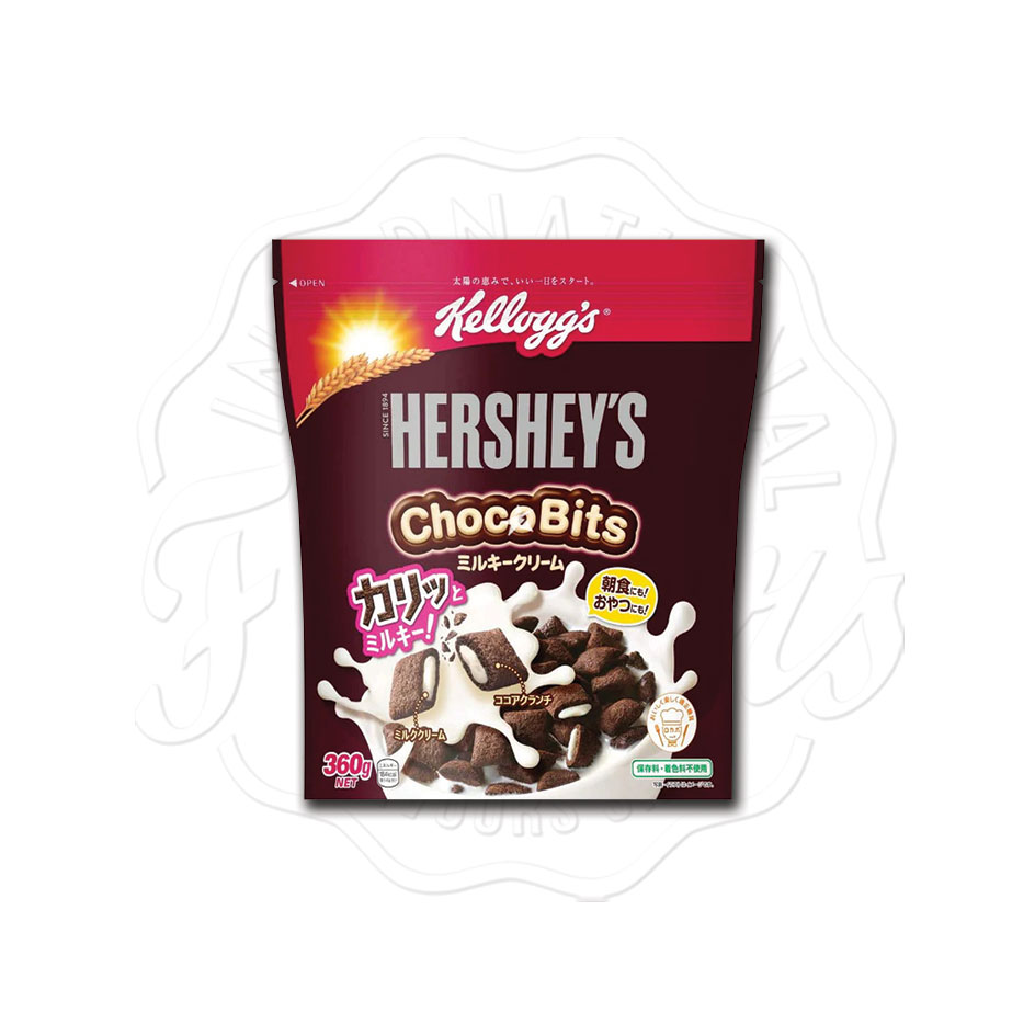 Kellogg's Hershey's Chocobits Milky Cream Cereal 360g Flavers