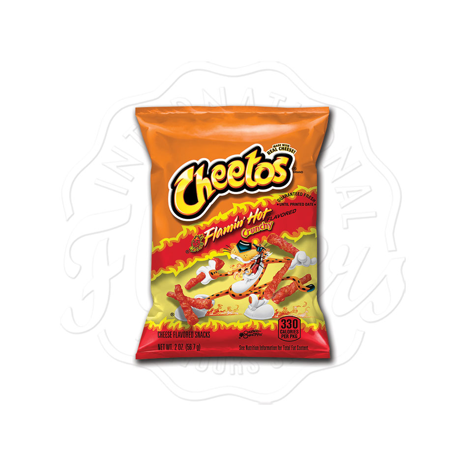 Cheetos Crunchy Flamin’ Hot – 2.75 Oz Bags, Pack Of 32 – Caffeine Free, 90+ Day Expiration