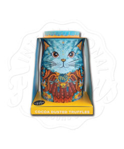 Monty Bojangles Spirit Blue Cat Tin with Cocoa Dusted Truffles 135g