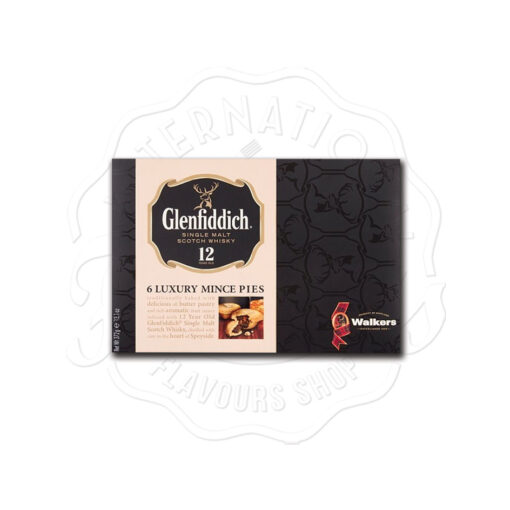 Walkers Glenfiddich Single Malt Scotch Whisky 6 Luxury Mince Pies 372g