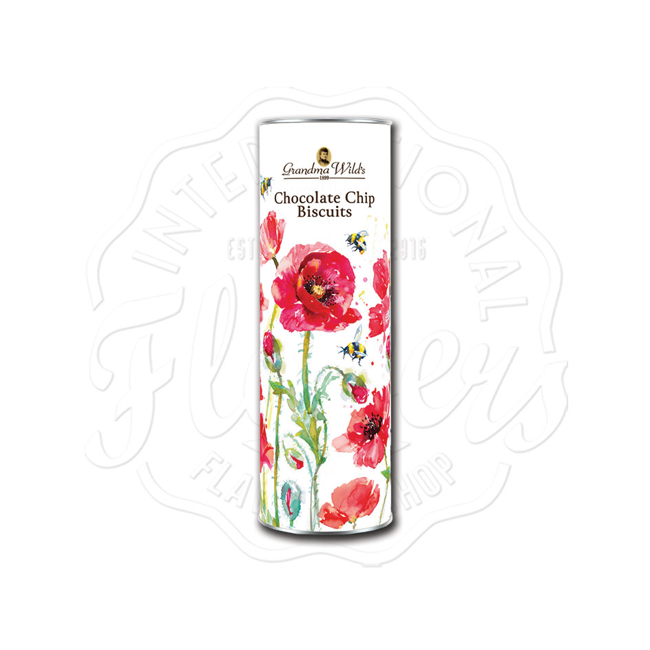 Grandma Wild’s Poppies & Bee Chocolate Chip Biscuits Giant Tube 200g