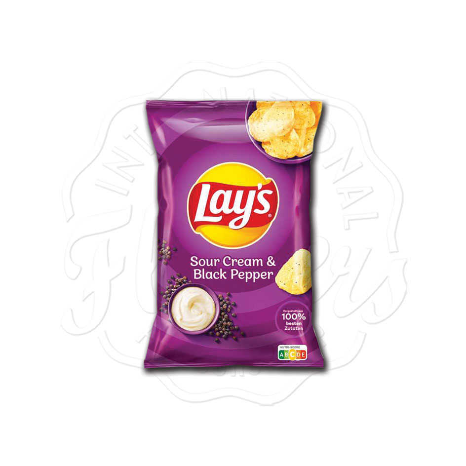 Lay's Sour Cream & Black Pepper 150g Flavers International Flavours