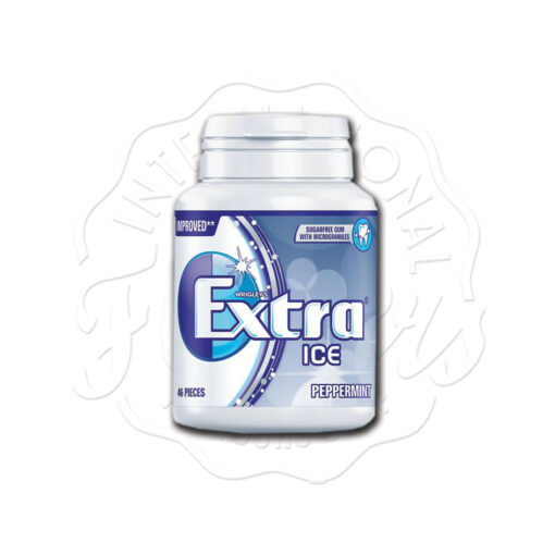 Wrigley’s Extra Ice Peppermint Sugarfree Gum Bottle 46 Pieces 64g