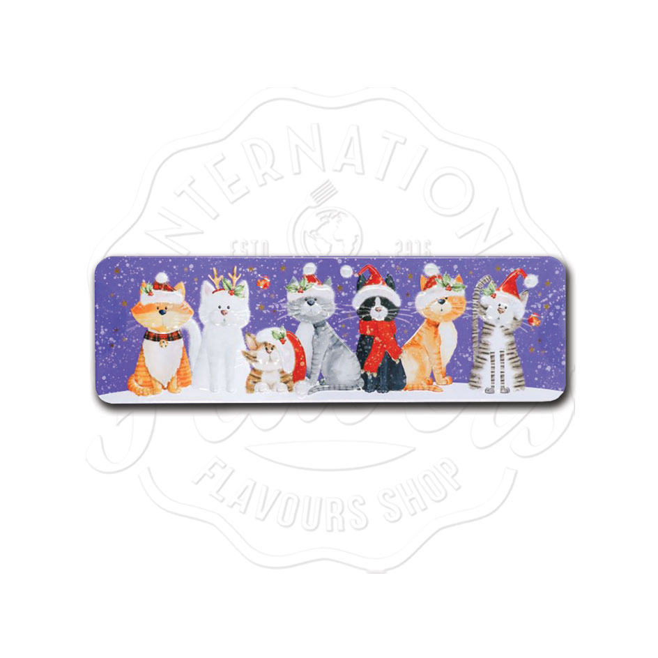 Farmhouse Biscuits Embossed Christmas Cat Tin 225g