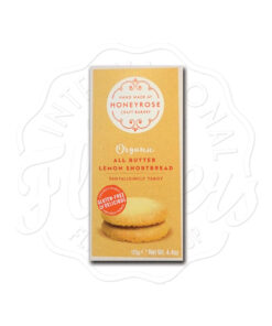 Honeyrose Organic Lemon All Butter Shortbread Gluten Free 125g