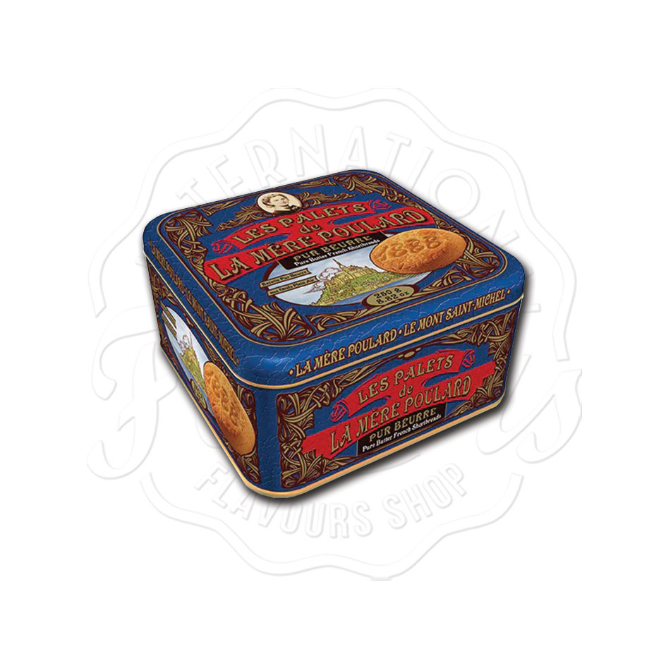 Les Palets de La Mère Poulard Pure Butter French Shortbreads Tin 250g