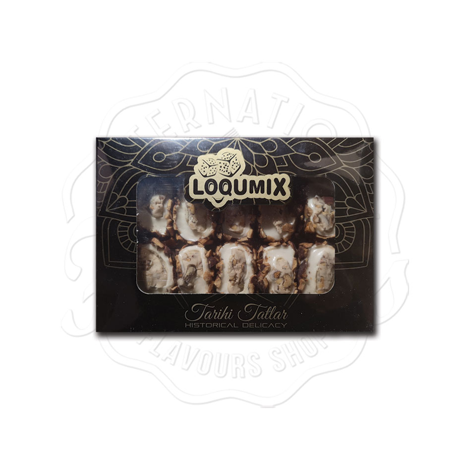 Loqumix Turkish Delight with Almond and Roasted Almond Cover 350g
