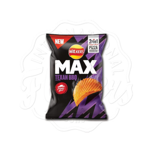 Walkers Max Pizza Hut Texas BBQ 140g
