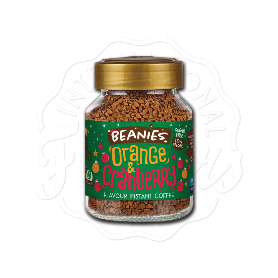 Beanies Orange and Cranberry Flavour Instant Coffee 50g