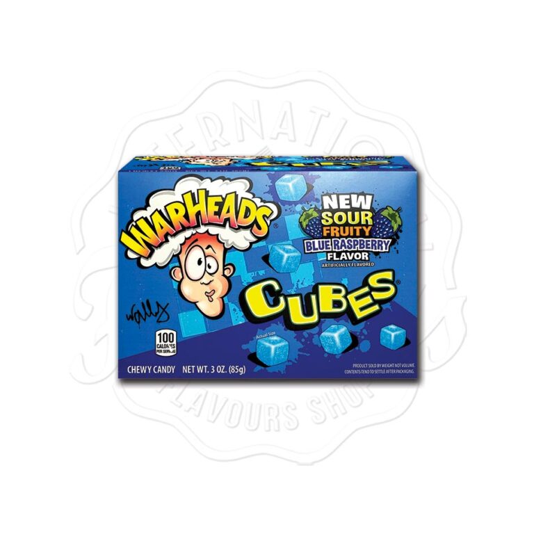 Warhead Blue Raspberry Cubes Warheads Blue Raspberry Sour Cubes 85g - Flavers - International ...