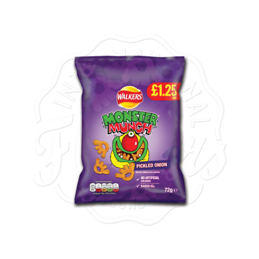 Walkers Monster Munch Pickled Onion 72g