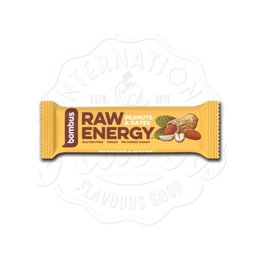 Bombus Raw Energy Peanuts & Dates Bar 50g