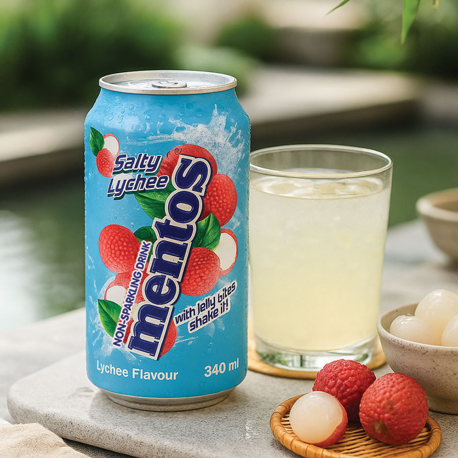 Mentos Salty Lychee Drink 340ml