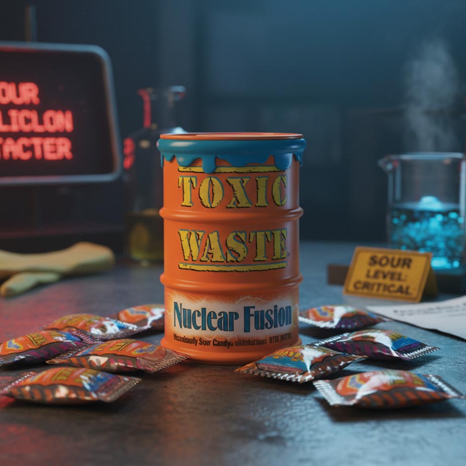 Toxic Waste Nuclear Fusion Candy Drum 42g