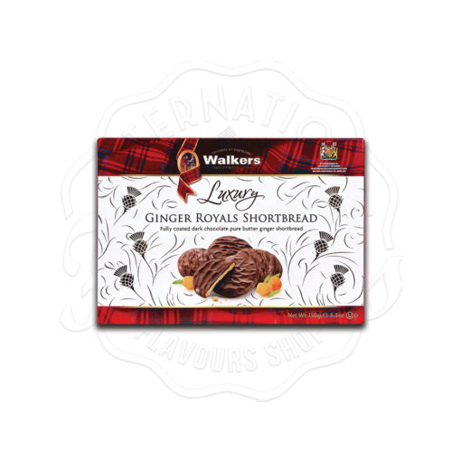 Walker’s Luxury Ginger Royals Shortbread 150g