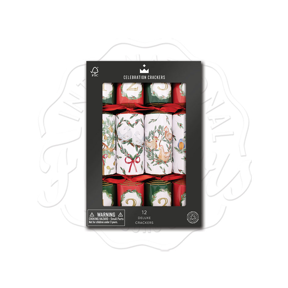 Celebration Crackers 12 Days 12 Deluxe Christmas Crackers