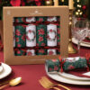 Celebration Crackers Red Poinsettia 6 Luxury Christmas Crackers