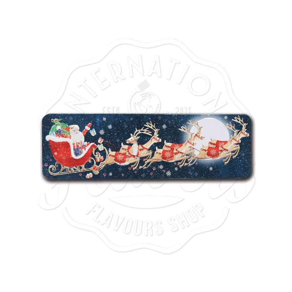 Farmhouse Biscuits Flying Santa Milk Chocolate Chip Biscuits Tin 225g