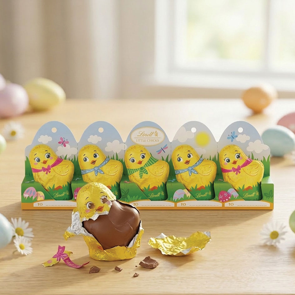 Lindt Chicks 5 Pack 50g