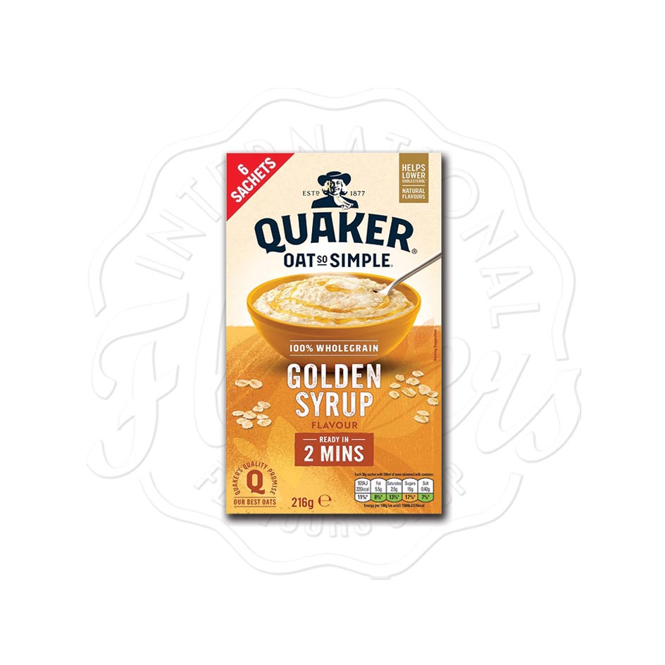 Quaker Oat So Simple Golden Syrup 6 Sachets 216g