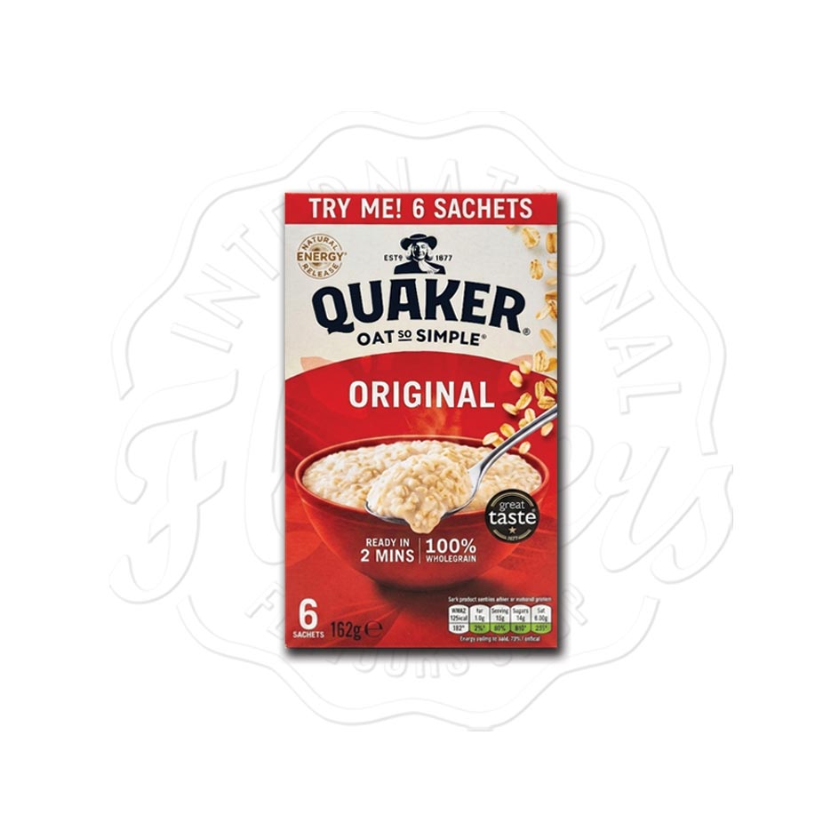Quaker Oat So Simple Original 6 Sachets 162g