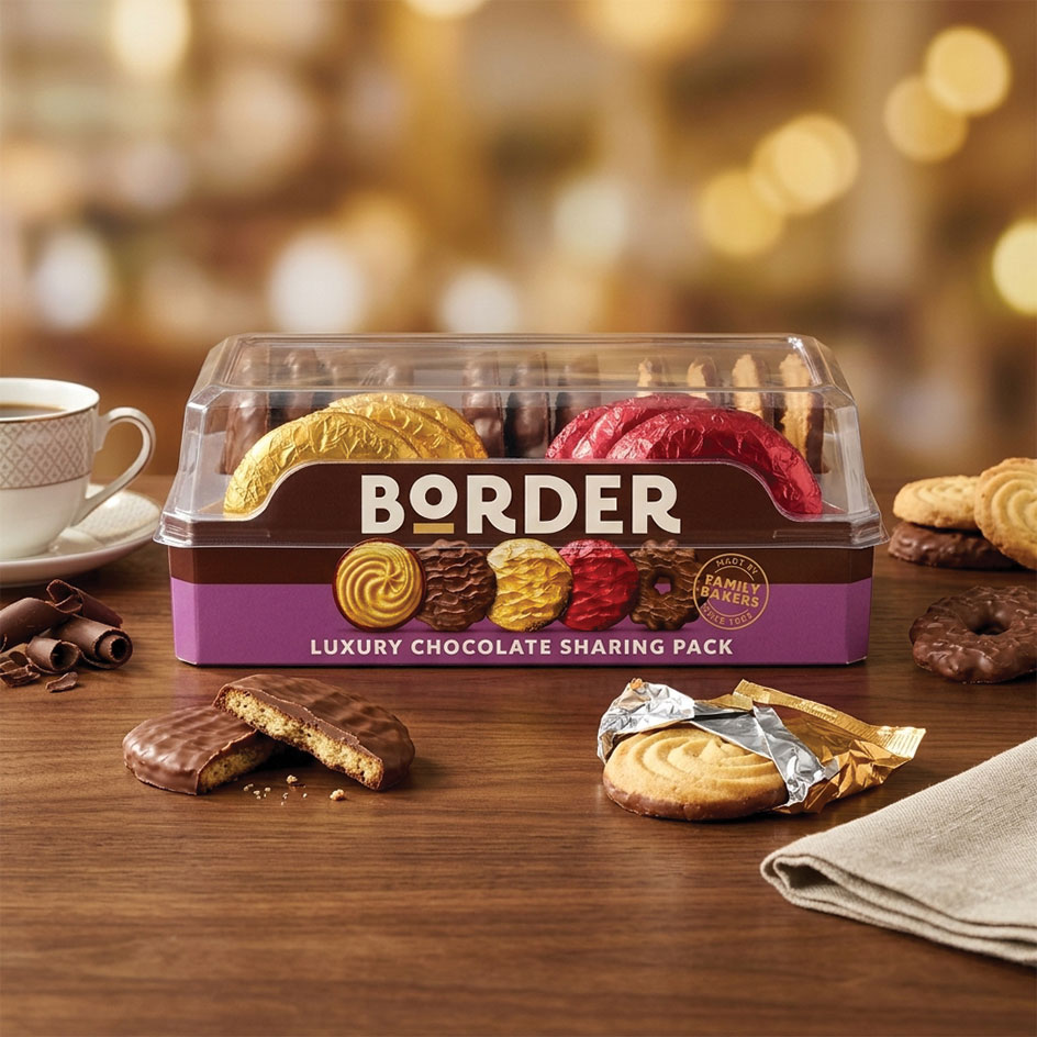 Border Luxury Chocolate Sharing Biscuits 365g