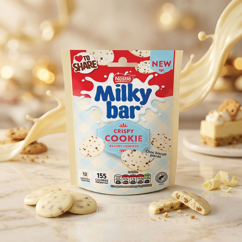 Nestlé Milkybar Crispy Cookie Buttons Pouch 86g